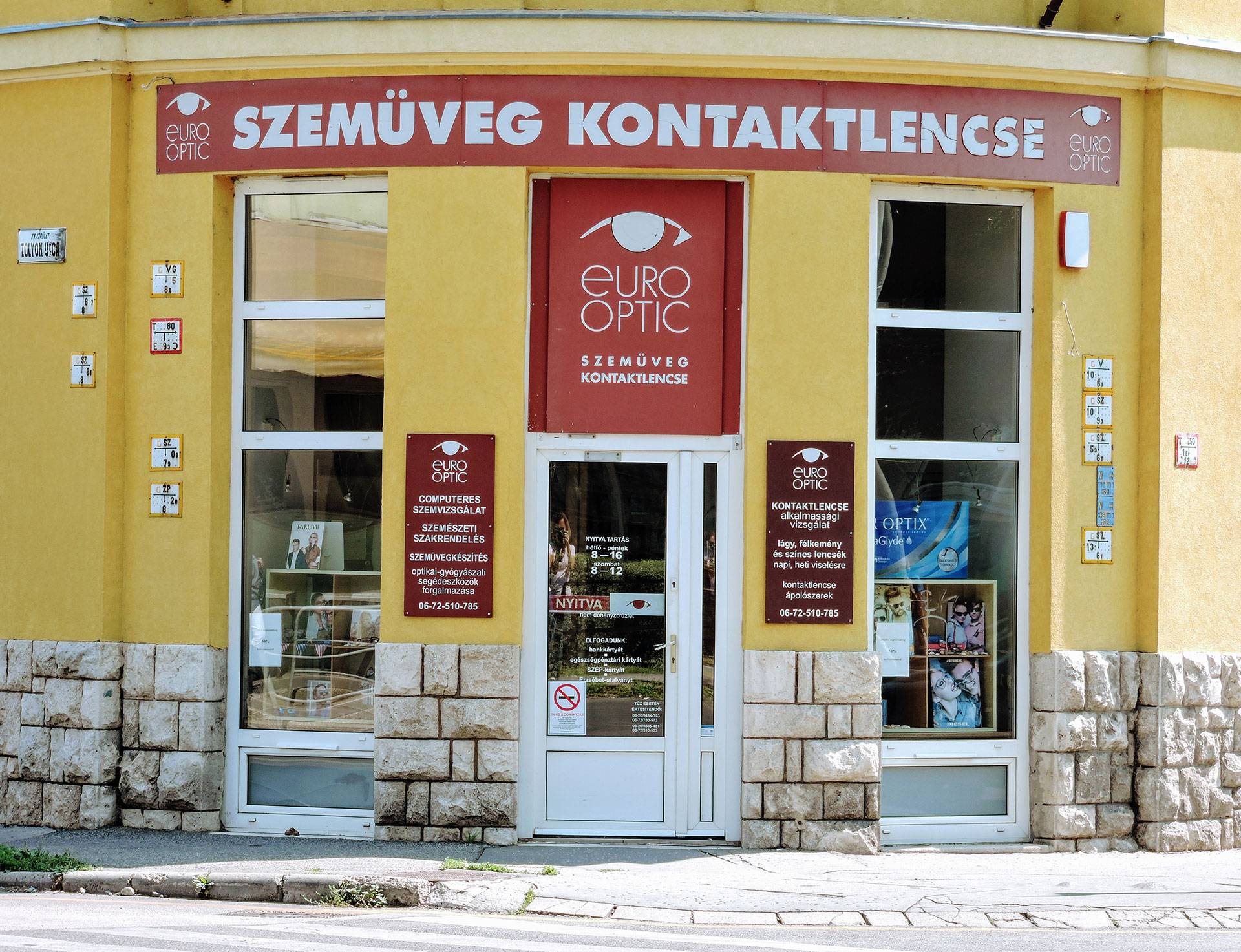 EuroOptic üzlet, Pécs, Zólyom utca 2.
